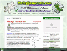 Tablet Screenshot of methyljasmonate.com